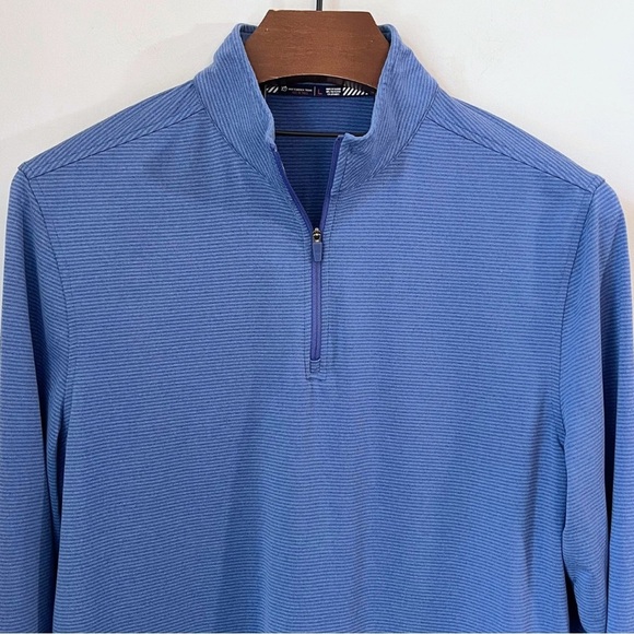 Southern Tide Cruiser Micro Stripe Heather 1/4 Zip - Picture 2 of 14